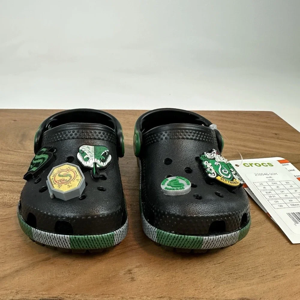 New NWT‎ Little Kids Crocs Harry Potter Slytherin Clogs Shoes Size 5 C